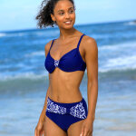 Bas de maillot de bain taille haute uni - effet drap - blancheporte