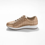 Baskets confort en cuir ajour� - blancheporte