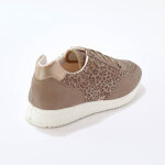 Baskets lacées spécial pieds sensibles en tissu extensible - irisé - blancheporte Baskets lacées spécial pieds sensibles en tissu extensible - irisé - blancheporte