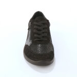 Baskets laces et zippes en cuir avec empicements extensibles - blancheporte