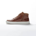 Baskets montantes en cuir laces et zippes - blancheporte
