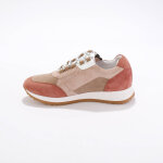 Baskets sneakers cuir, empicements fantaisie contrasts - blancheporte