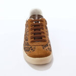 Baskets vintage crote de cuir imprim lopard - blancheporte