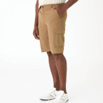 Bermuda cargo en toile ripstop ceinture �lastiqu�e c�t�s - blancheporte