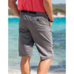 Bermuda �lastiqu� au 3 / 4 + ceinture assortie - blancheporte