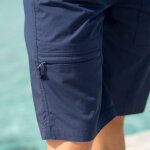 Bermuda �lastiqu� au 3 / 4 + ceinture assortie - blancheporte