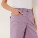 Bermuda toile extensible ceinture maille - blancheporte