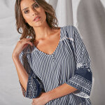 Blouse ample imprime manches 3 / 4 pagodes - blancheporte