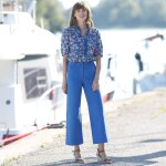 Blouse boutonne imprime, gaze de coton - blancheporte