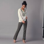 Blouse brode manches blousantes - lora zellini
