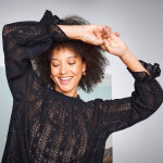 Blouse col victorien unie, dentelle - blancheporte