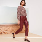 Blouse imprime, dtails nouettes - blancheporte