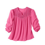 Blouse macram manches 3 / 4 - lora zellini