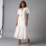 Blouse  nouettes, broderie anglaise - lora zellini