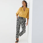 Blouse unie col tunisien, manches coudes smock�es - blancheporte