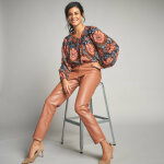 Blouse en voile, imprime - lora zellini