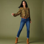 Blouse volante imprime, crpon - blancheporte