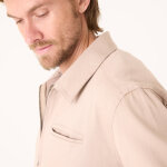 Blouson zipp� col chemise toile canvas - blancheporte