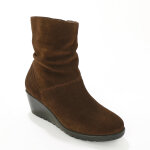 Boots compens�es en cuir - blancheporte