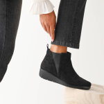 Boots compens�es cuir souple certifi� lwg - blancheporte