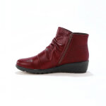 Boots compenses plisses et zippes, dos effet textur - blancheporte
