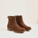 Boots crote de cuir style motardes - blancheporte