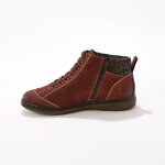 Boots détente lacées et zippées en cuir - blancheporte Boots détente lacées et zippées en cuir - blancheporte