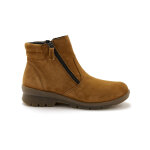 Boots zipp�es cuir extensible - 41 - marron - p�diconfort