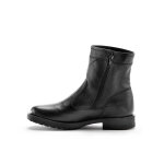 Botillons zippés cuir fourrés laine - jusqu'au 46 - blancheporte Botillons zippés cuir fourrés laine - jusqu'au 46 - blancheporte