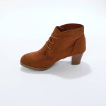 Bottines lac�es � talon fantaisie - blancheporte