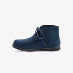 Bottines À lacet en croûte de cuir - blancheporte Bottines À lacet en croûte de cuir - blancheporte