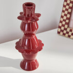 Bougeoir c�ramique bordeaux - blancheporte