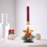 Bougeoir toile avec dcoration sapin - blancheporte