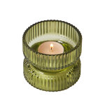 Bougeoir stri en verre - blancheporte