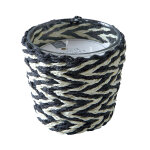 Bougie parfum�e et panier tress� - blancheporte