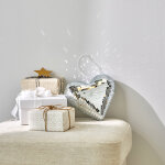 Boule � facettes, forme c?ur - blancheporte