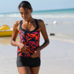 Boxer de bain lissant imprim� lohena - blancheporte