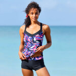 Boxer de bain lissant imprim� lohena - blancheporte