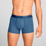 Boxer basique coton stretch - lot de 2 - s - bleu - puma