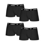 Boxer coton umbro - lot de 4 - 77 / 84 - noir - umbro
