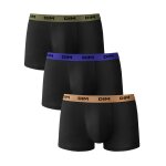 Boxer mix and colors dim - lot de 3 - 77 / 84 - bleu / noir / orange - dim