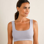Brassière confort coton stretch doublé sans armatures - lot de 2 - blancheporte Brassière confort coton stretch doublé sans armatures - lot de 2 - blancheporte