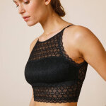 Brassi�re dos nageur en dentelle stretch ultra f�minine - sans armatures - blancheporte