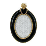 Cadre - photo ex - voto ovale, polyr�sine - blancheporte