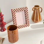 Cadre photo rotin tress� - blancheporte