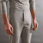 Cale�on long thermoperle� coton - lot de 2 - 69 / 76 - gris - thermoperle