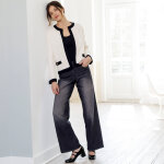 Cardigan bicolore esprit veste, en maille jersey - blancheporte