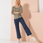 Cardigan boutonn bicolore - blancheporte