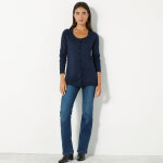Cardigan boutonn col rond uni, toucher doux - blancheporte