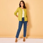 Cardigan boutonn, coton mlang - blancheporte